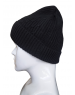 Pure Wool Cap Self Design black